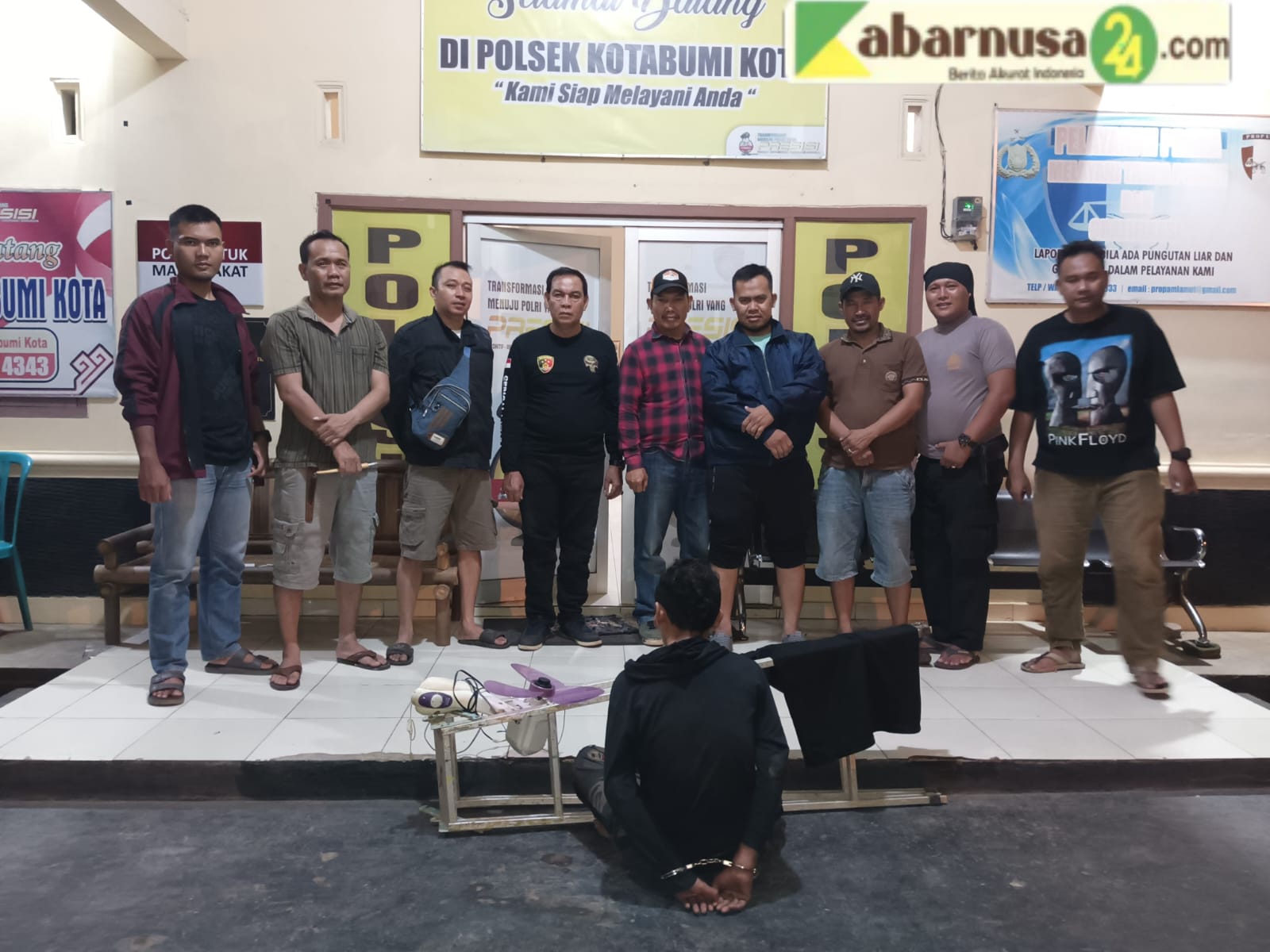 Pelaku Curat Diruko Bimbel Texas Berhasil Diamankan Polsek Kotabumi Kota
