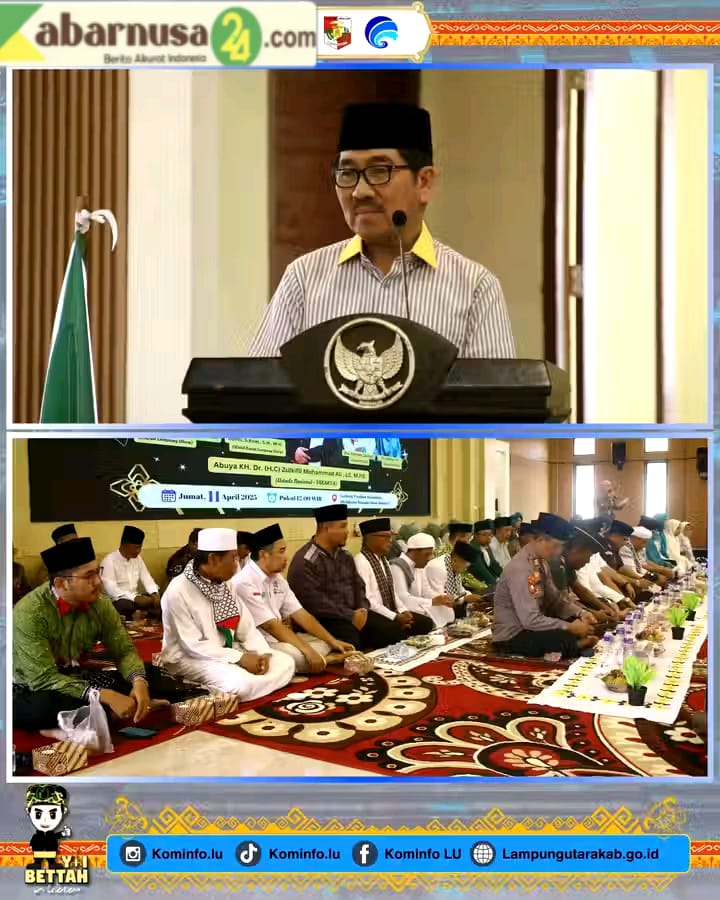 Pemkab Lampung Utara Gelar Tablig Akbar Dan Halal Bihalal , 1446 H Bersama Ustadz Abuya KH. DR. ZULKIPLI. M. ALI . LC., M.Pd.