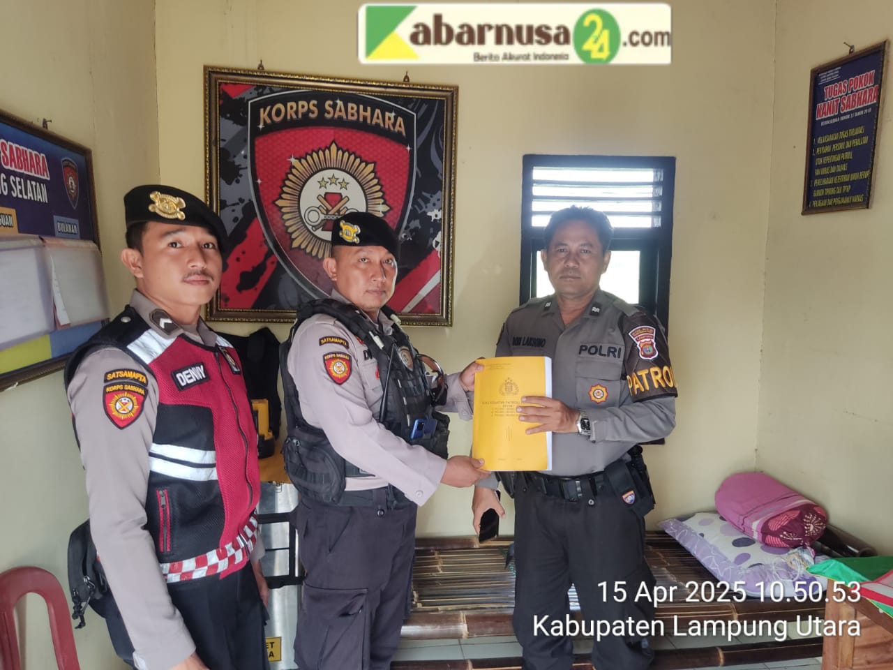 Jaga Kamtibmas, Jajaran Polres Lampung Utara Tingkatkan Patroli Beranting