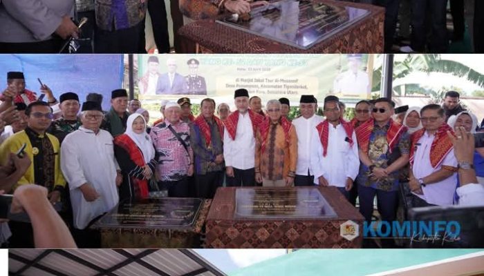 Perkuat Nilai Religius dan Akses Air Bersih, Bupati Karo Resmikan Masjid Jabal Tsur Al Musannif dan Sarana Air Bersih di Desa Penampen