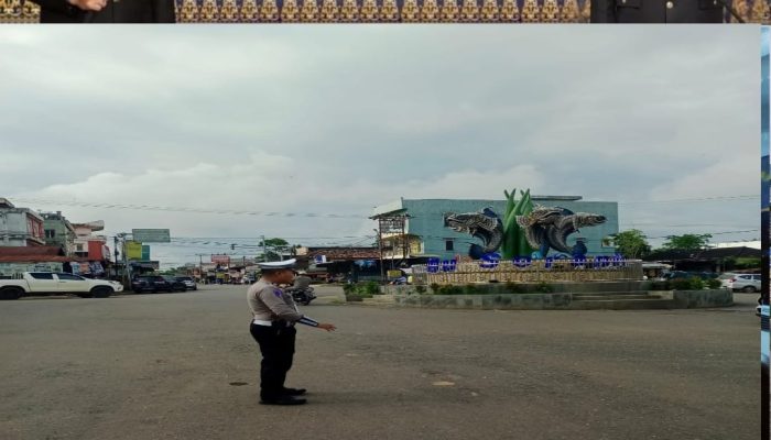 Satlantas Polres PALI Gelar Pantauan Arus Ops Ketupat Musi 2025