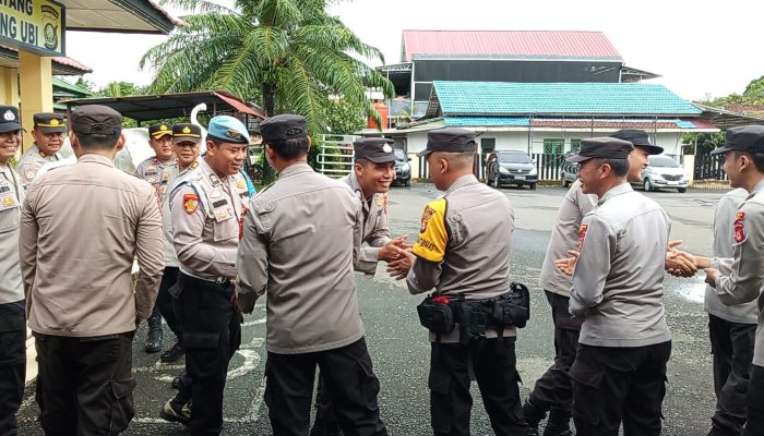 Apel Pagi dan Halal Bihalal di Polsek Talang Ubi: Penegasan Disiplin dan Kesiapsiagaan Pasca Idul Fitri