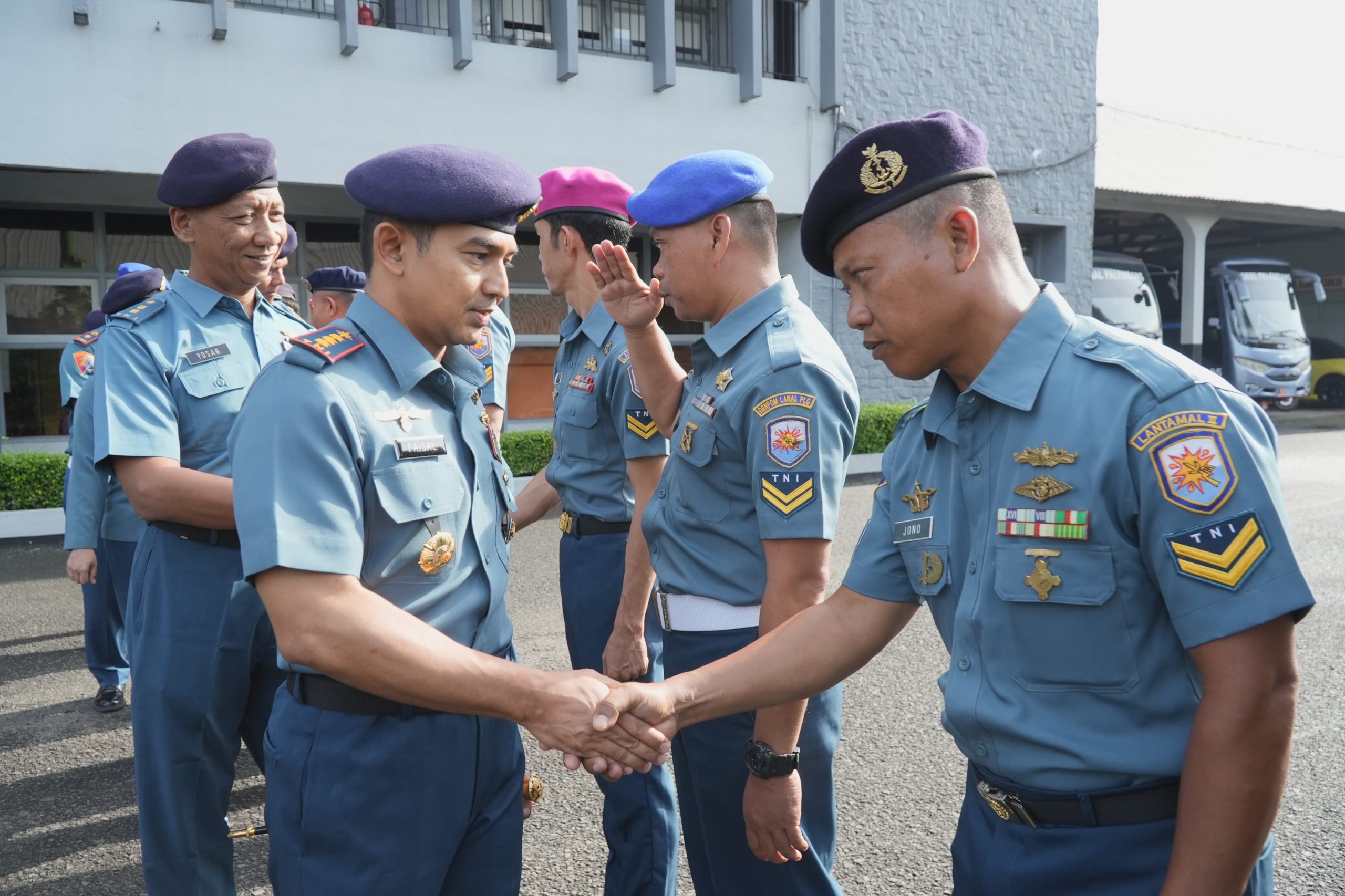 22 Personel Lanal Palembang Naik Pangkat Satu Tingkat Lebih Tinggi