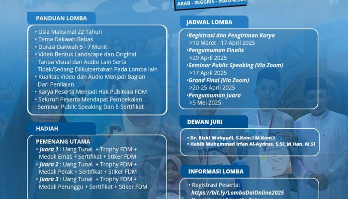 Forum DAI Milenial  Gelar Lomba DAI Online 2025: Menunju Hari Akhir Pendaftaran