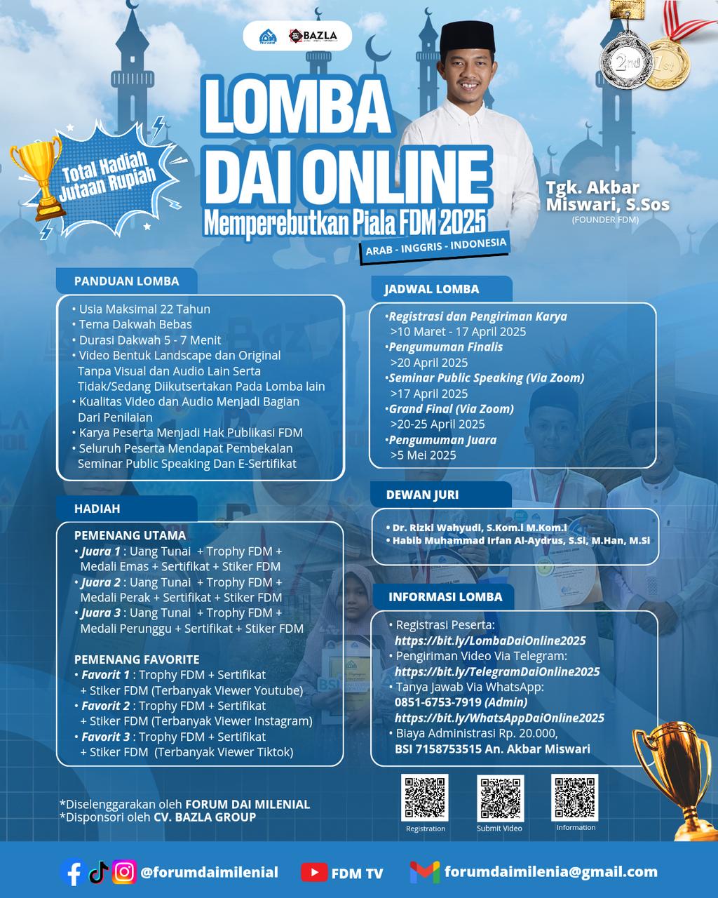 Forum DAI Milenial  Gelar Lomba DAI Online 2025: Menunju Hari Akhir Pendaftaran