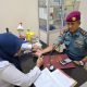 Donor Darah Hingga 129 kali, Perwira Lanal Palembang Terima Piagam Tanda Kehormatan Satyalencana Kebaktian Sosial