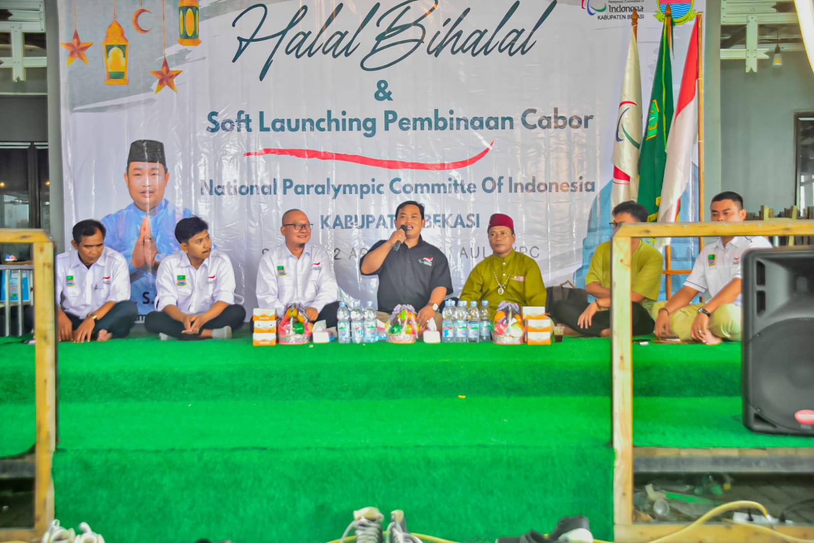 Pengurus NPCI kabupaten Bekasi mengadakan acara Halal Bihalal Bersama Atlet