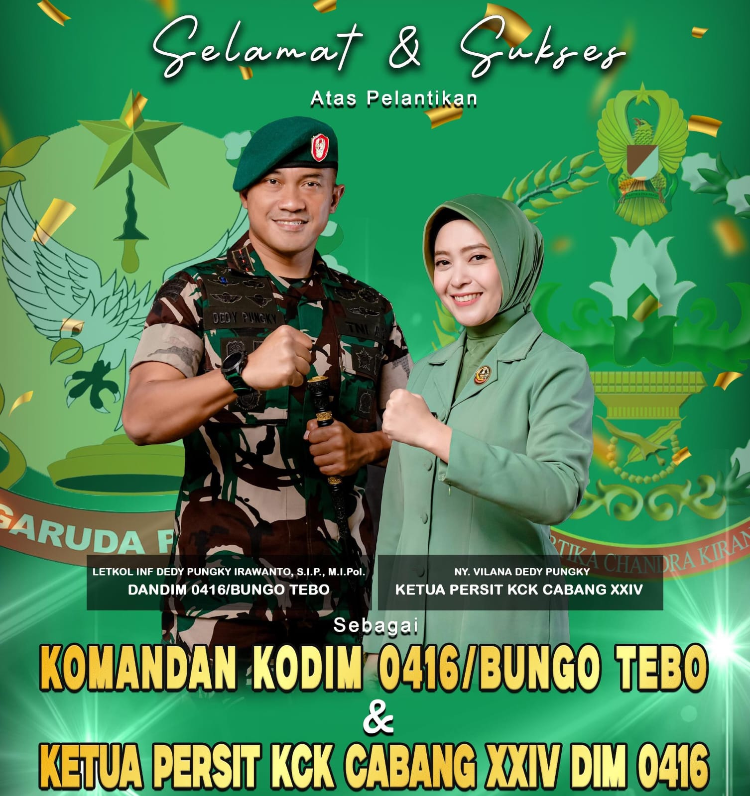 Transformasi Tri Dharma 41, Letkol Inf Dedy Pungky kini Jadi Dandim 0416/BUTE