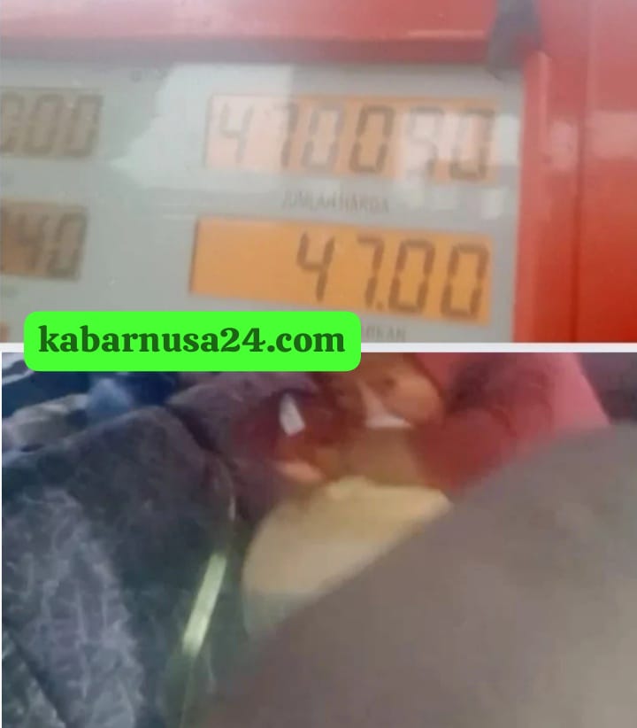 Keterangan Gambar: SPBU Gempol Cikarang Selatan Diduga Kong Kalikong Dengan Mafia BBM Jenis Subsidi Pertalite. Dokumentasi Media kabarnusa24.com.(Raga Kamanunggalan).