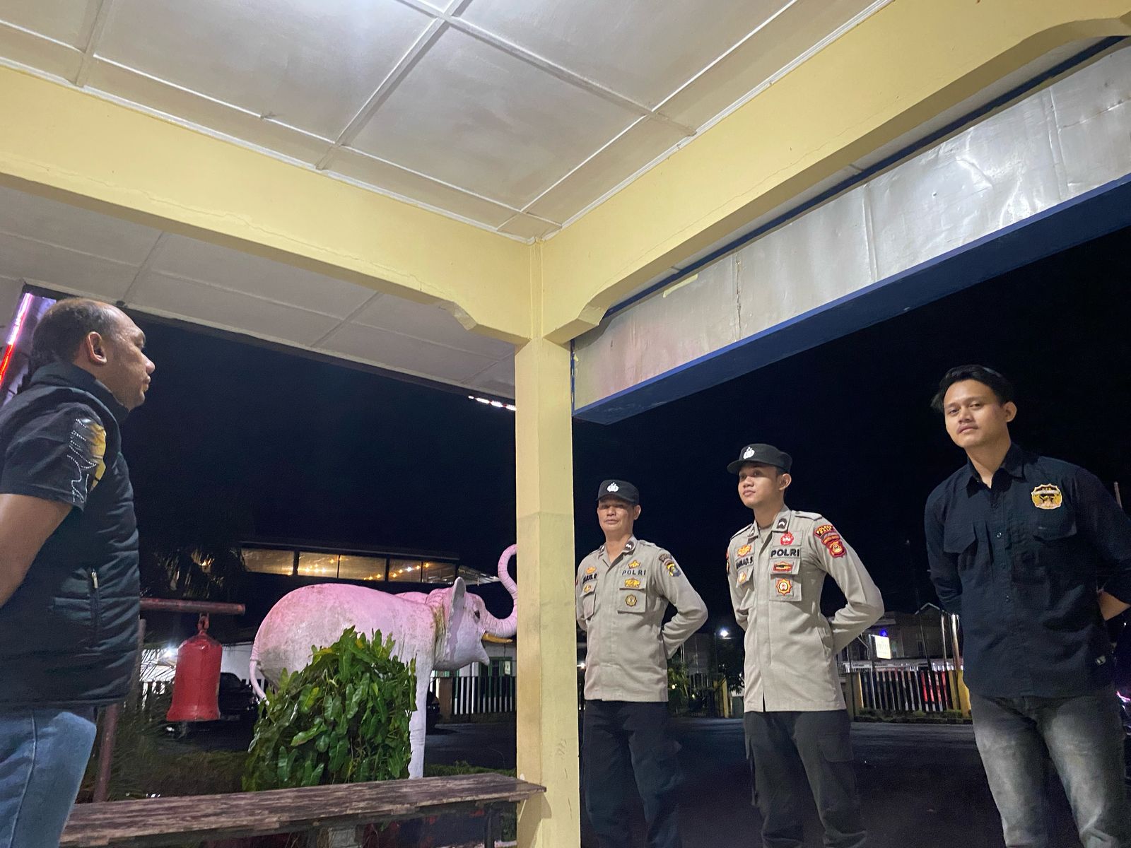 IPDA Jan Harianto Sihombing Pimpin Patroli Malam