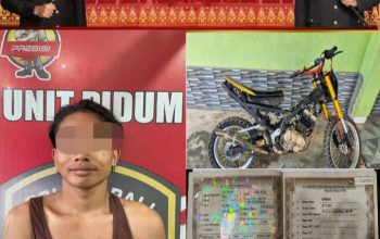 Satreskrim Polres PALI Berhasil Bekuk Pria diduga Mencuri Motor