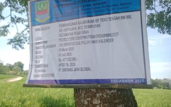 Pembangunan Saluran Air Dari DSDABMBK/PSDA dikerjakan Asal Jadi Kampung Teko Tengah Jadi Sorotan DPP LSM SIRA