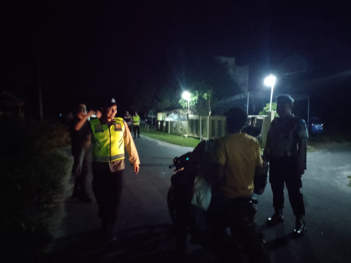 Polsek Penukal Utara Gelar Razia Terpadu Cegah 3C dan Pekat ,Situasi Aman dan Kondusif