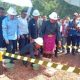 Bupati PALI Bersama Gubernur Sumatera Selatan Melakukan Peletakan Batu Pertama Pembangunan Jembatan Crossing Pipa Pertamina