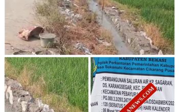 Pembangunan Saluran Air Kp.Segaran Asal - Asalan Kepala Kordinator jabar DPP LSM SIRA, Bongkar dan Tata Ulang Kembali