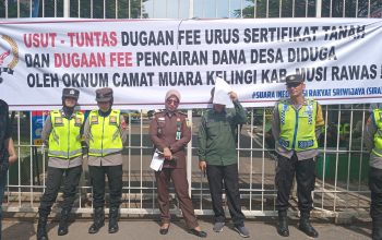 SIRA Minta Kejati Sumsel Perintahkan Kejari Musi Rawas Segera Periksa Camat Muara Kelingi