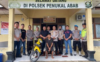 Polsek Penukal Abab Berhasil Ungkap Kasus Curanmor di Kebun Karet, Pelaku Ditangkap di Desa Purun