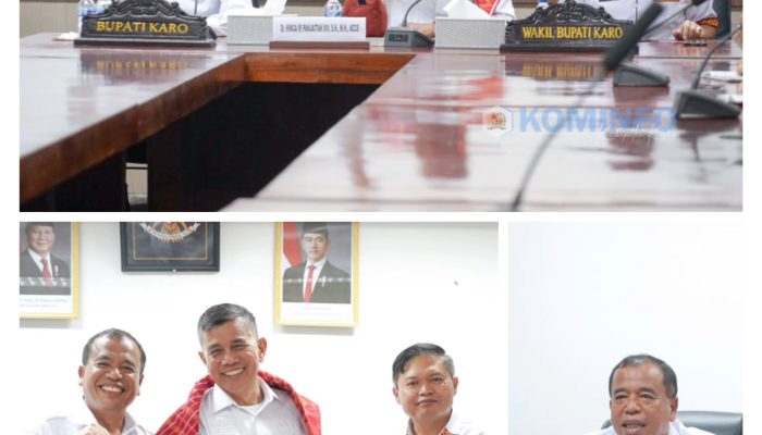 Bupati dan Wakil Bupati Karo Sambut Kunjungan Hinca Panjaitan dari Komisi III DPR RI