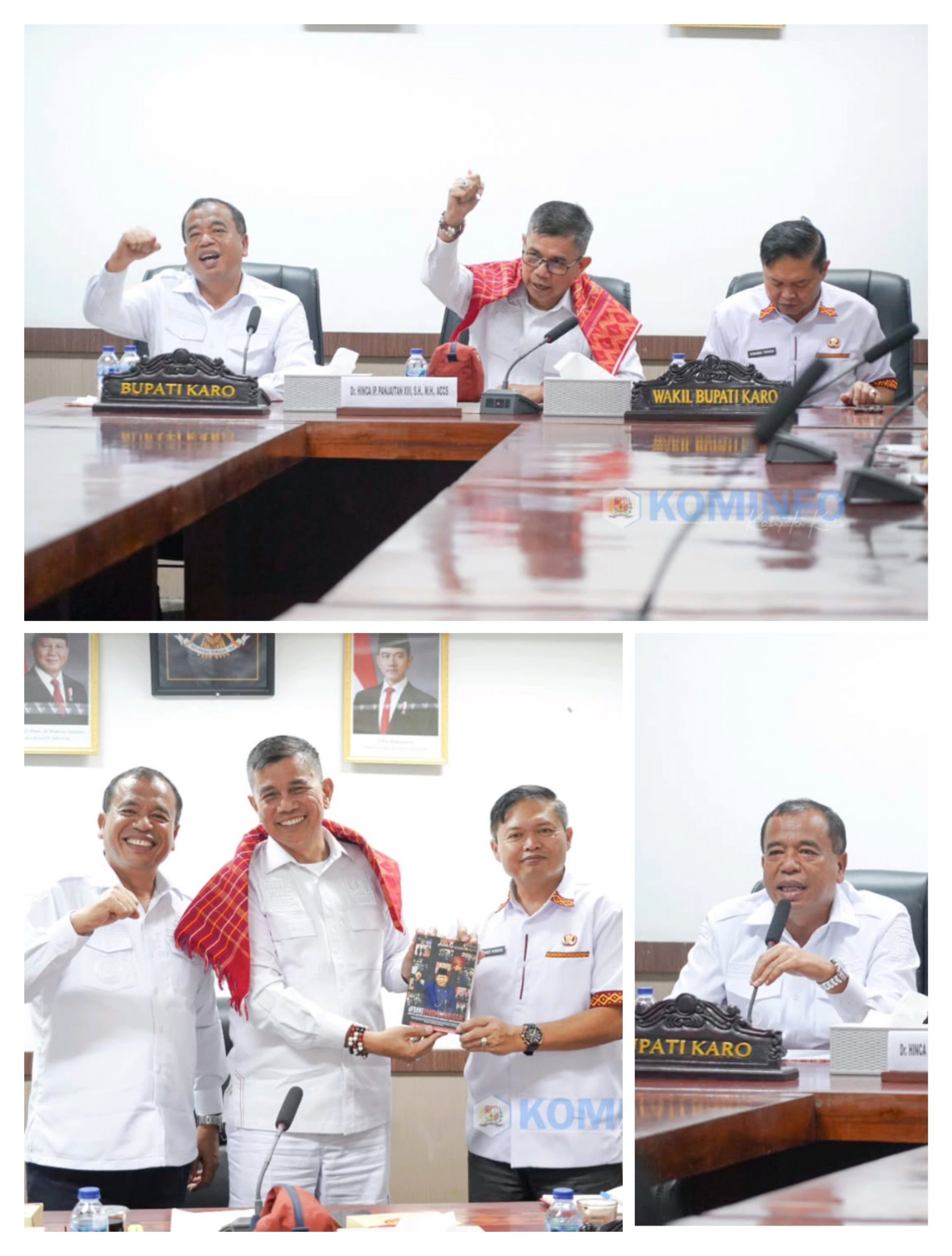Bupati dan Wakil Bupati Karo Sambut Kunjungan Hinca Panjaitan dari Komisi III DPR RI