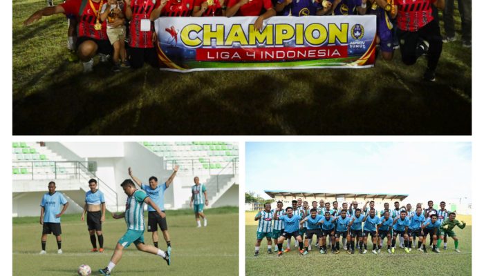 Serahkan Piala Juara Liga 4 Gubernur Bobby Nasution Harapkan Sepakbola Sumut Makin Berkembang