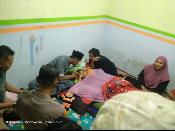 Bukti Kemanusiaan dan Kepedulian Polres Bondowoso Tangani Anak 7 Tahun Korban Kembang Api di Desa Sumbertengah
