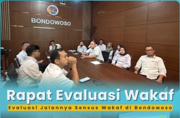 Rapat Evaluasi Sensus Wakaf: BPN Bondowoso Fokus Tuntaskan 30% Desa yang Belum Terdata