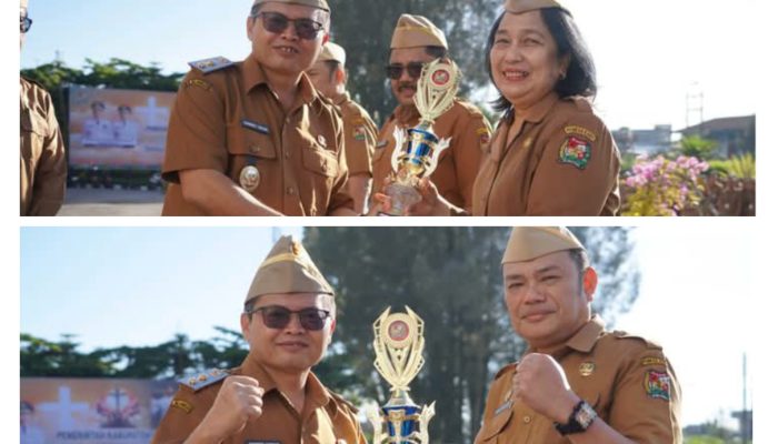 Wakil Bupati Karo Pimpin Apel Gabungan di Lingkungan Pemerintah Kabupaten Karo
