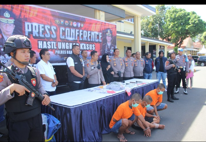 Polres Bondowoso berhasil ungkap kasus Pencurian dengan Kekerasan