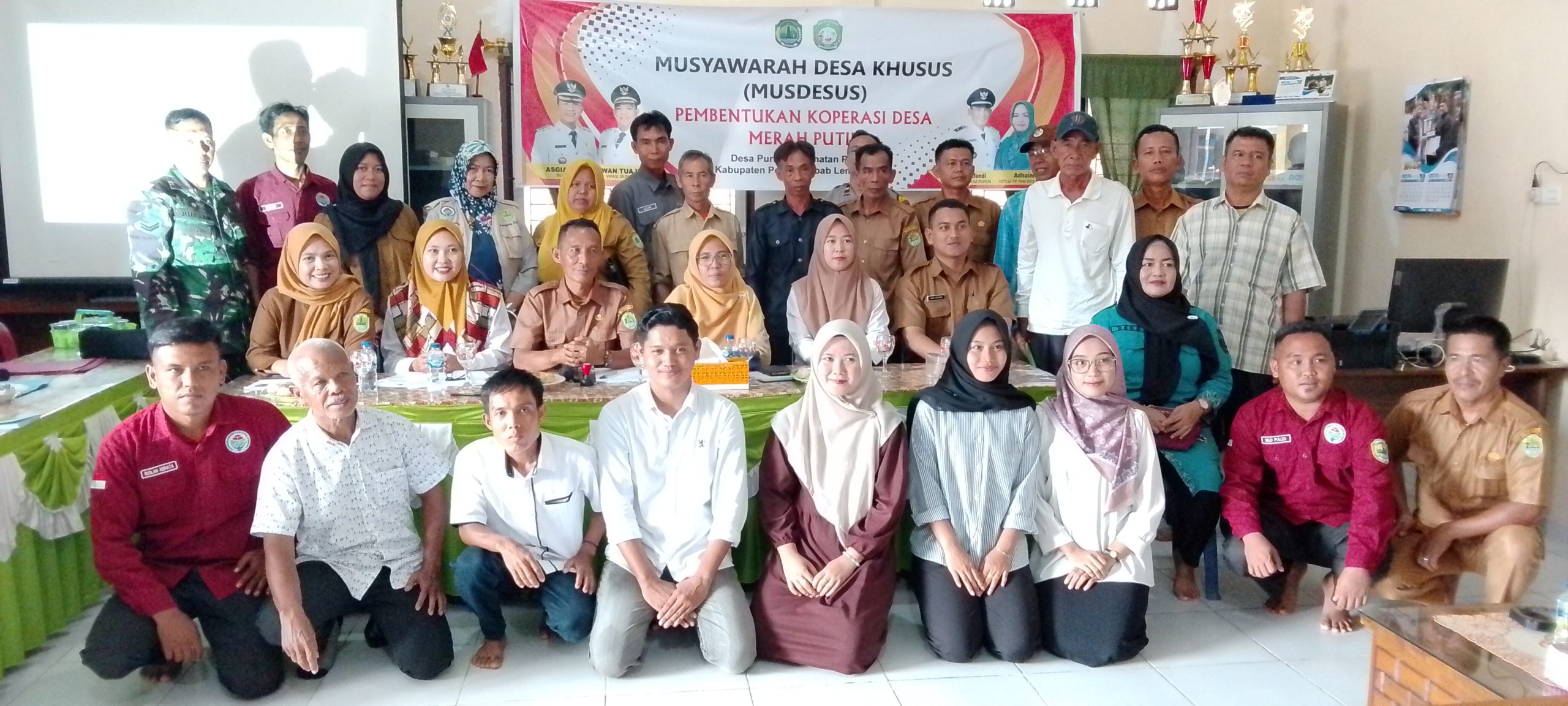 Pemerintah Desa Purun Menggelar Musyawarah Desa Khusus (MUSDESUS) Dalam Rangka pembentukan Koperasi Merah Putih
