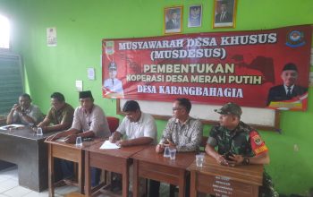 Pembentukan Koperasi Merah Putih Desa Karangbahagia Berjalan Sukses