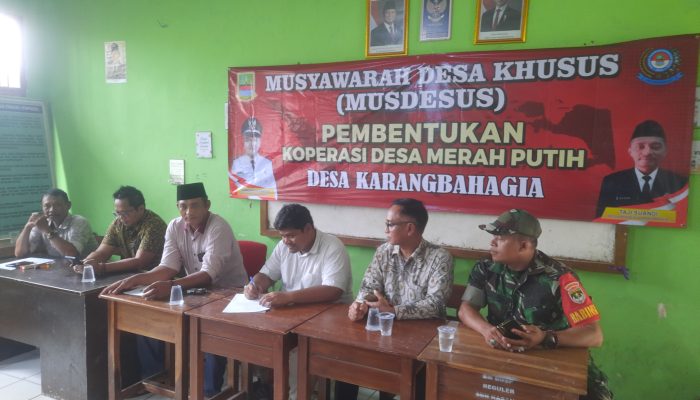 Pembentukan Koperasi Merah Putih Desa Karangbahagia Berjalan Sukses