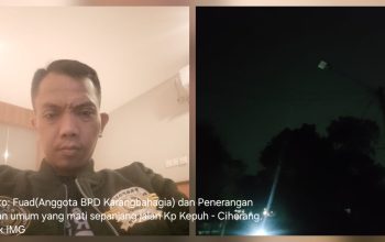 Bang Fuad Soroti Penerangan Jalan Umum di Kp Kepuh - Ciherang Yang Tidak Berfungsi