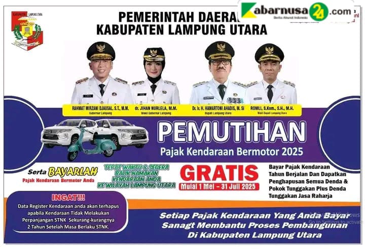 Pemerintah Kabupaten Lampung Utara Gencarkan Sosialisasi Program Pemulihan Pajak Kendaraan Di Kecamatan Abung Semuli
