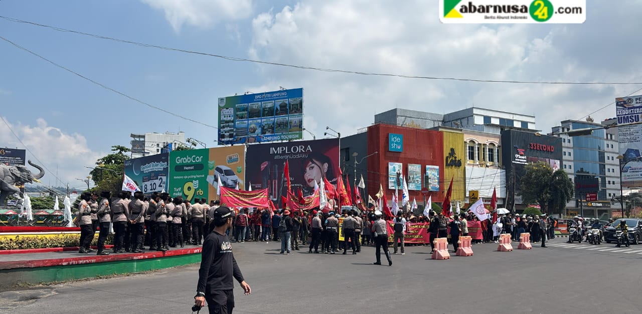 Tekankan Humanisme, 1. 719 Personel Polda Lampung dan Jajaran Amankan May Day 2025