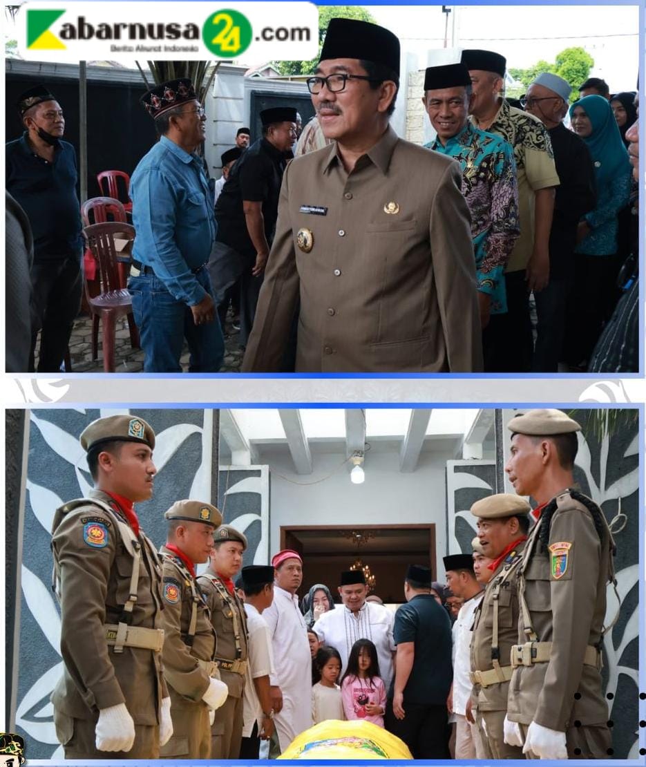 Lampung Kehilangan Putra Terbaiknya, Bupati Dan Wakil Bupati Lampung Utara Hadiri prosesi Pemakaman H. Bachtiar BasriHadiri