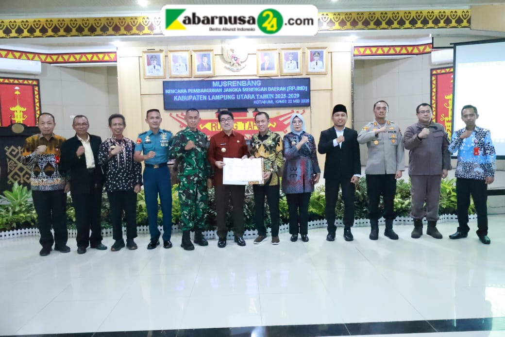 Bupati dan Wakil Bupati Lampung Utara Pimpin Musrenbang RPJMD 2025 - 2030