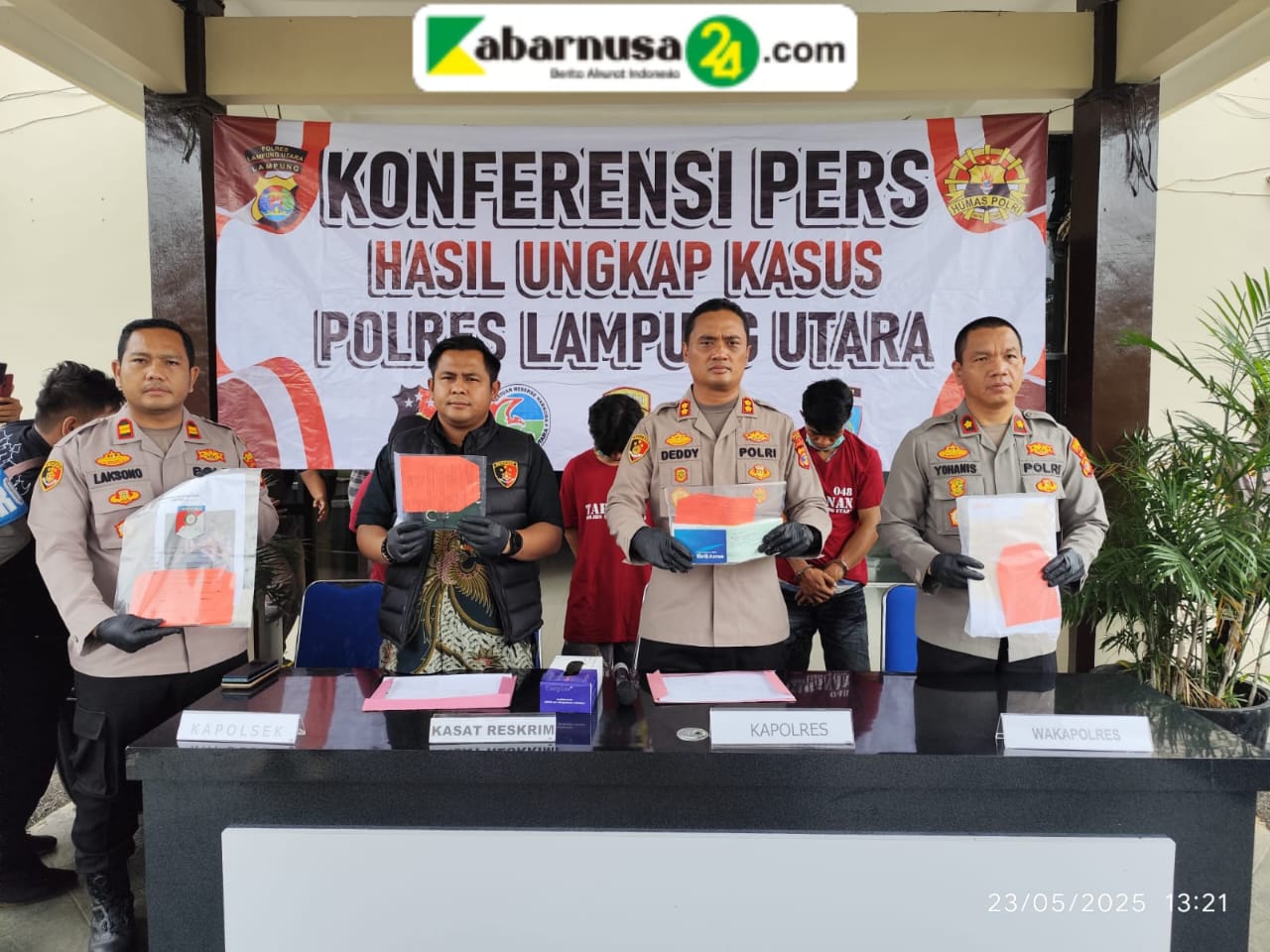 Jajaran Polres Lampung Utara Ringkus Pelaku Spesialis Curanmor dan Curas