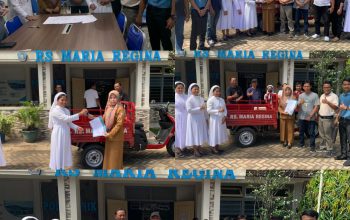 RS Maria Regina Serahkan  Bantuan Bentor Untuk Kelurahan  Tanjung Aman