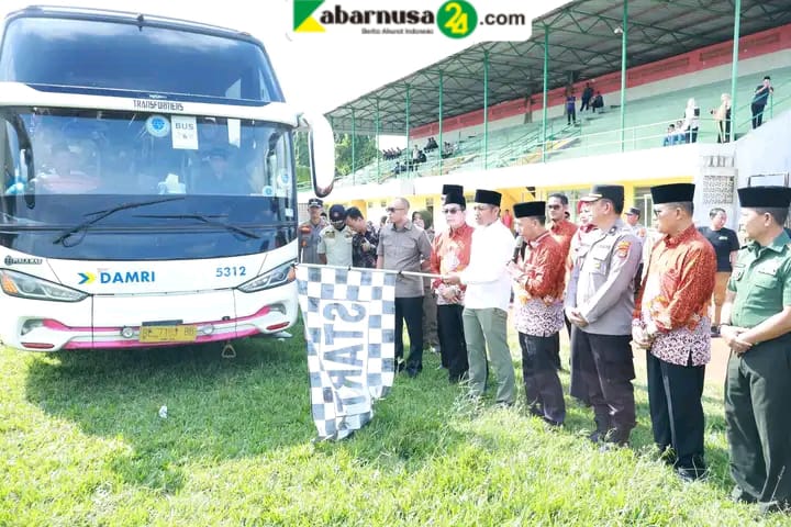 Pemerintah Kabupaten Lampung Utara Lepas Keberangkatan Jama'ah Haji Sebanyak 47 Orang. Kloter 2 Tahun 2025