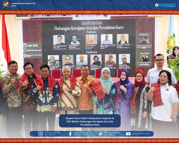 Langkah Nyata Mewujudkan Karo Berbudaya, Pemkab Karo Dukung Simposium Sejarah Bertema "Hubungan Kerajaan Aru dan Peradaban Karo