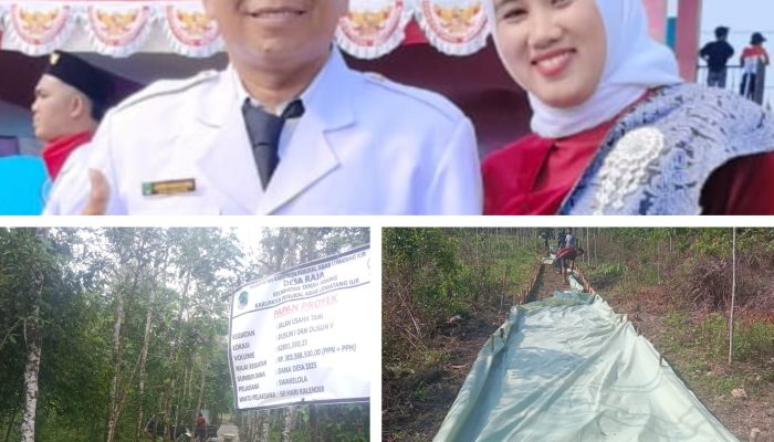 Untuk Memudahkan Akses Aktifitas Masyarakat Dalam Bertani, Pemerintah Desa Raja Membangun Jalan Produksi