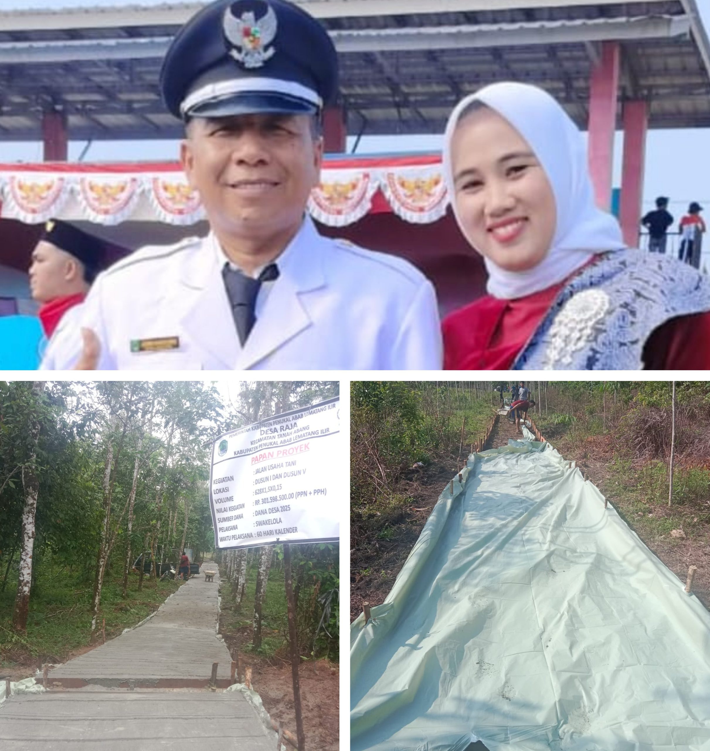 Untuk Memudahkan Akses Aktifitas Masyarakat Dalam Bertani, Pemerintah Desa Raja Membangun Jalan Produksi
