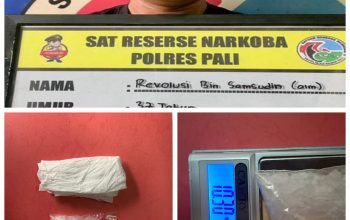 Seorang Pria Berinisial RL (37), Warga Dusun II Desa Mangku Negara Timur Dibekuk Satreskoba Polres PALI