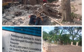 Pekerjaan Pembangunan Jembatan Kp.Kobak Rotan Tuai Tanggapan Serius LSM SIRA