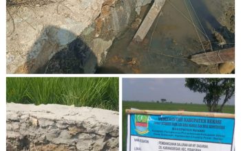 Kegiatan Pembangunan Saluran Air Kp.Segaran Di Kerjakan Asal Jadi Tidak Sesuai RAB, Kontraktor Harus Bertanggung Jawab
