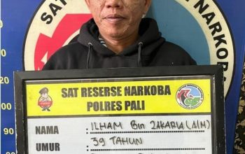 Satresnarkoba Polres PALI Ringkus Pengedar Sabu di Jalan Tempirai-Air Itam, 9,76 Gram Barang Bukti Diamankan