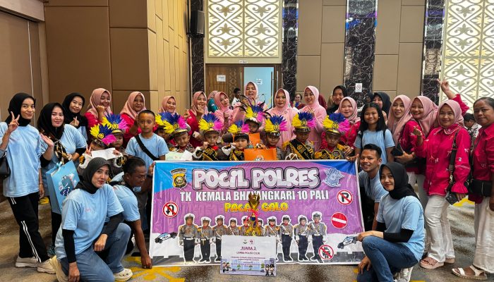 TK Kemala Bhayangkari 10 PALI Ukir Prestasi, Juara Lomba Polisi Cilik tingkat TK di HUT YKB ke 45 di Sumsel