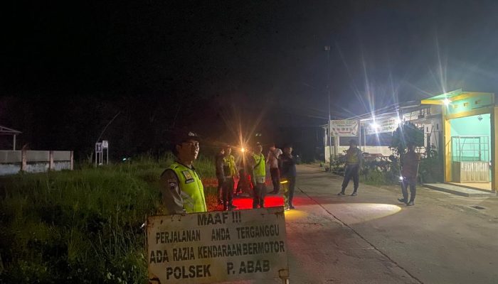 Polsek Penukal Abab Gencarkan Razia Terpadu Cegah Pekat dan 3C, 1 Motor Diamankan