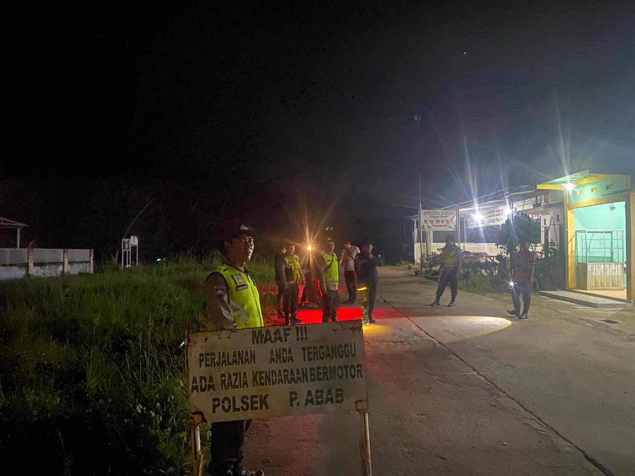 Polsek Penukal Abab Gencarkan Razia Terpadu Cegah Pekat dan 3C, 1 Motor Diamankan