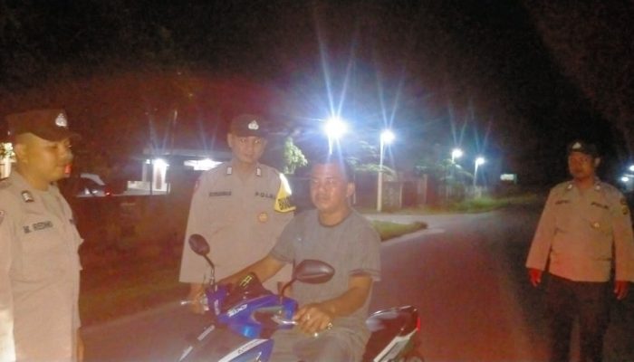 Polsek Penukal Utara Gelar Razia KRYD, Tegur Pengendara dan Imbau Remaja Hindari Judi Online